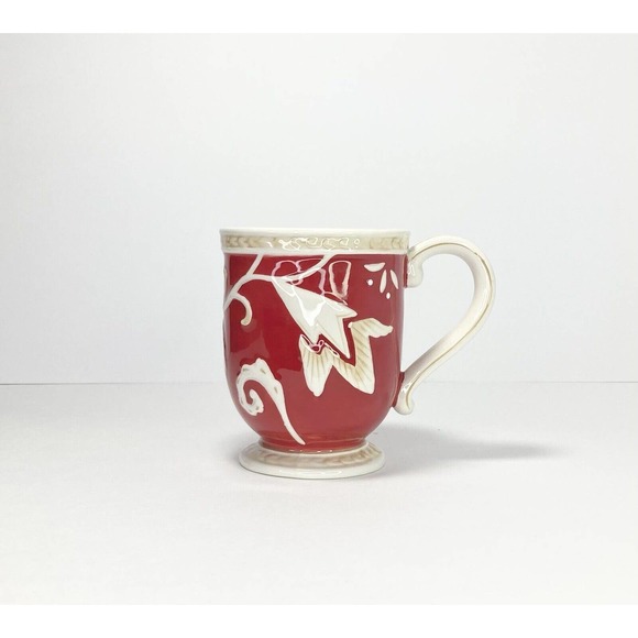 Fitz & Floyd TOWN & COUNTRY, Set of 2 Ceramic Accent Mugs, 4 3/4” - Picture 2 of 6